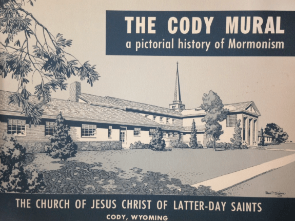 Historic advertisement for the Cody Mural